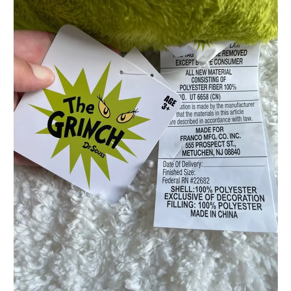 Dr. Seuss The Grinch Christmas Decorative Green 18